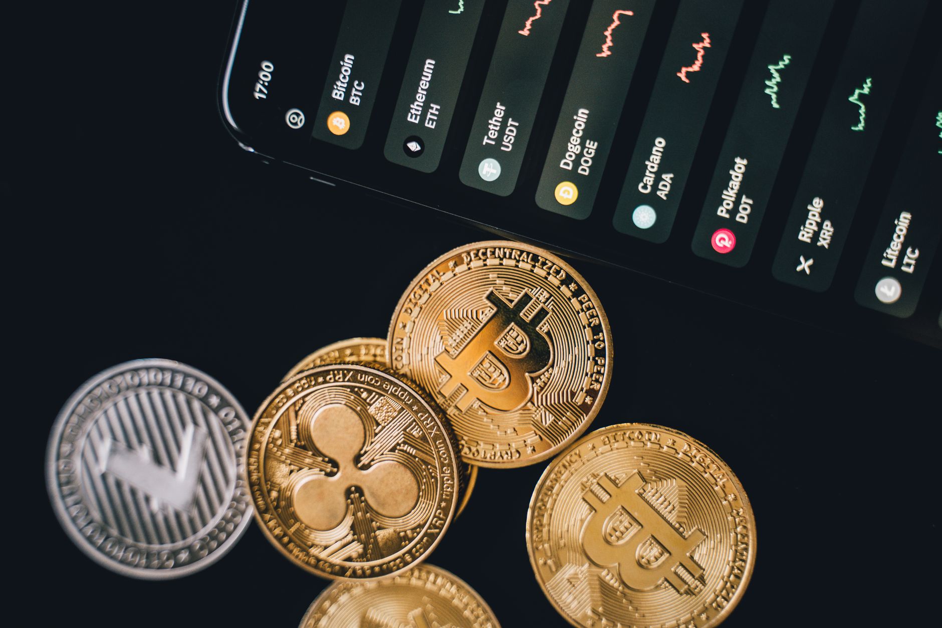 Ethereum and XRP prices